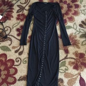BP Snap Button Body Con Maxi Dress sz XXS